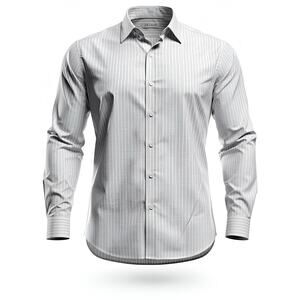 Nordstrom Men's Purple Striped Dress Shirt - 17 34/35